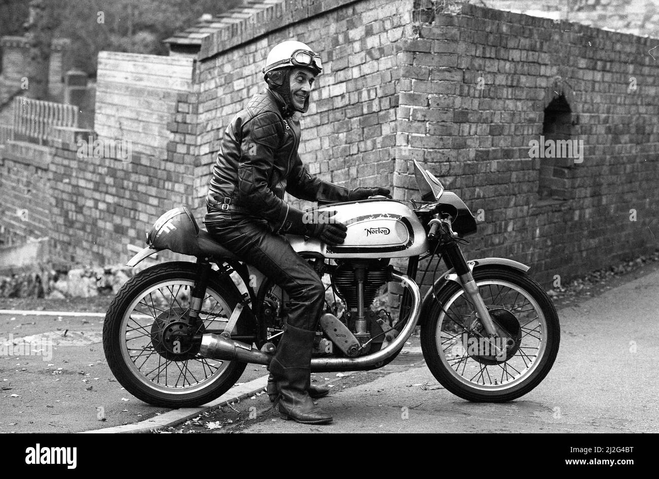 Moto ancienne Banque d'images noir et blanc - Alamy
