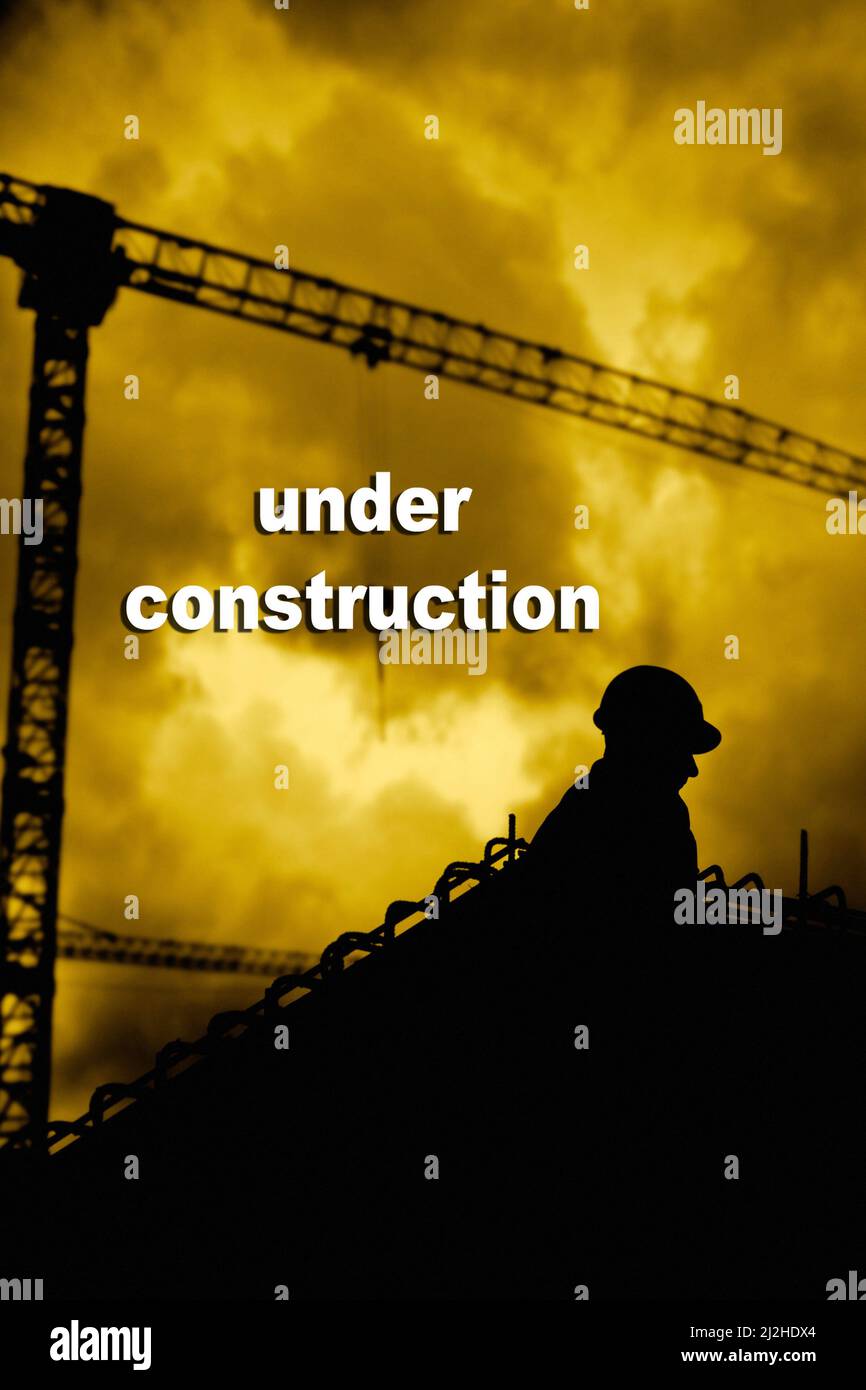 Concept en construction Banque D'Images