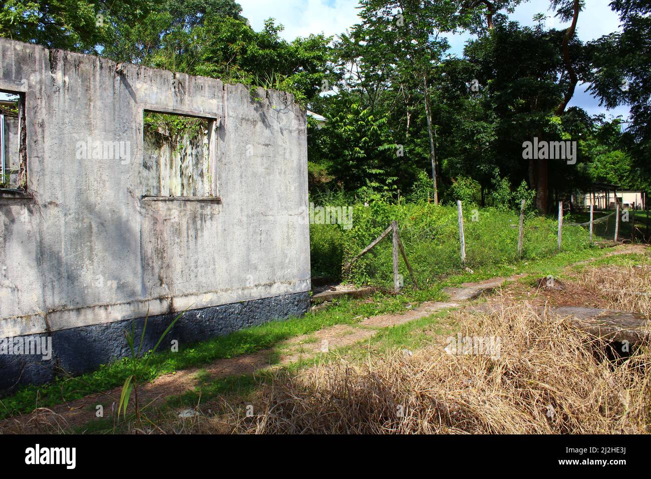 SAN ANTONIO, BELIZE - le 26 OCTOBRE 2015 base de patrouille de l'armée britannique à Salamanca Camp Bar Banque D'Images