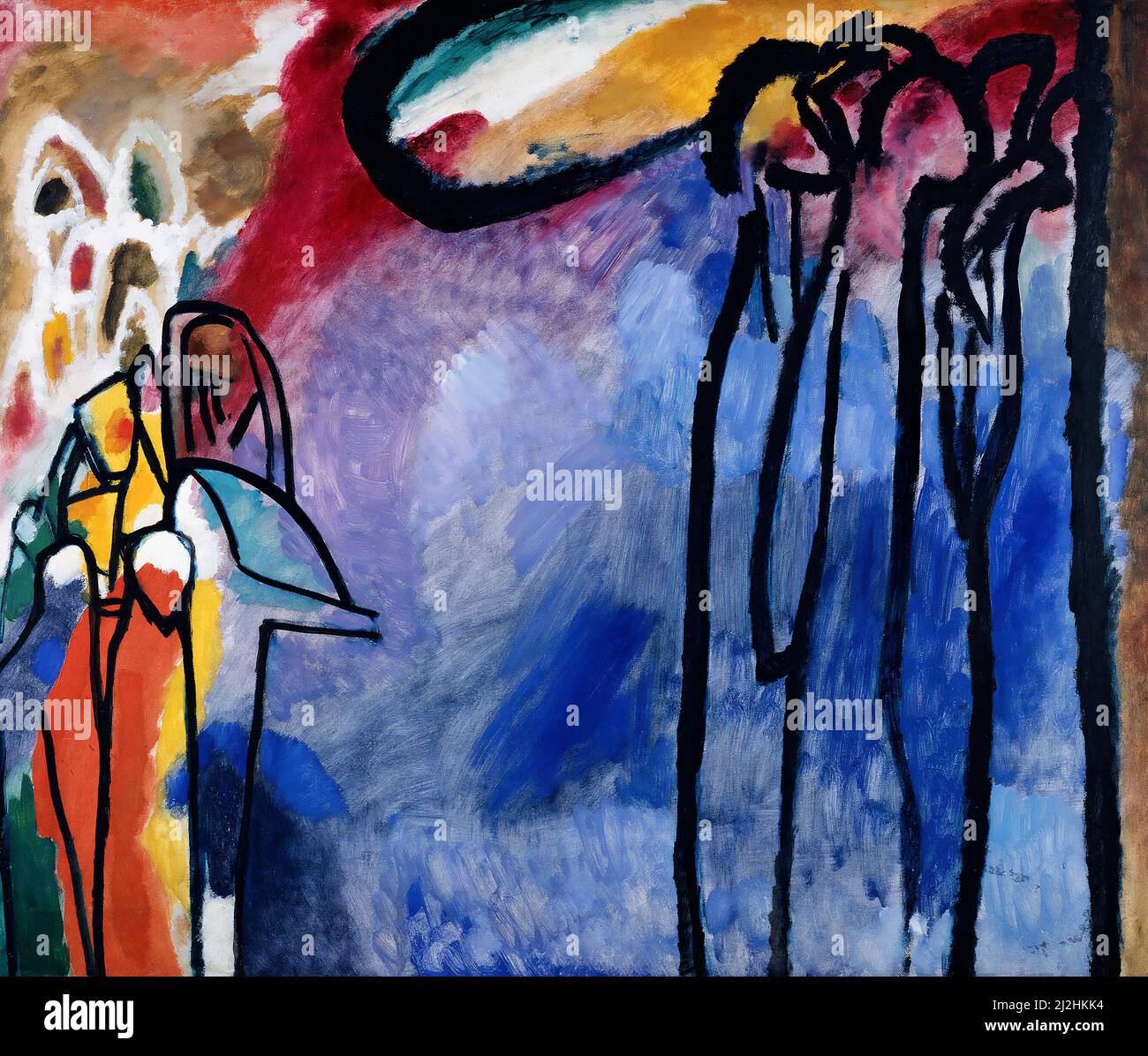 Peinture de Wassily Kandinsky, 1910s. Improvisation 19 (1911). Banque D'Images