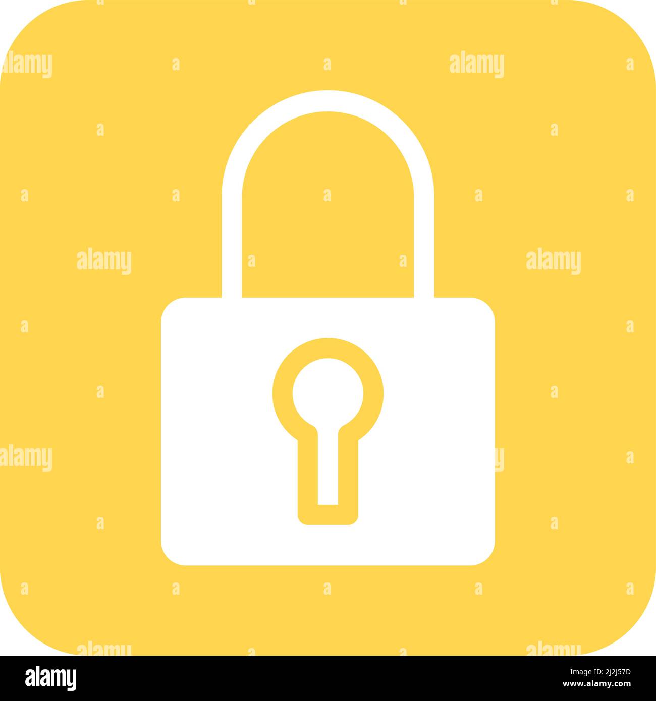 Illustration de la conception de l'icône du vecteur de cadenas Illustration de Vecteur