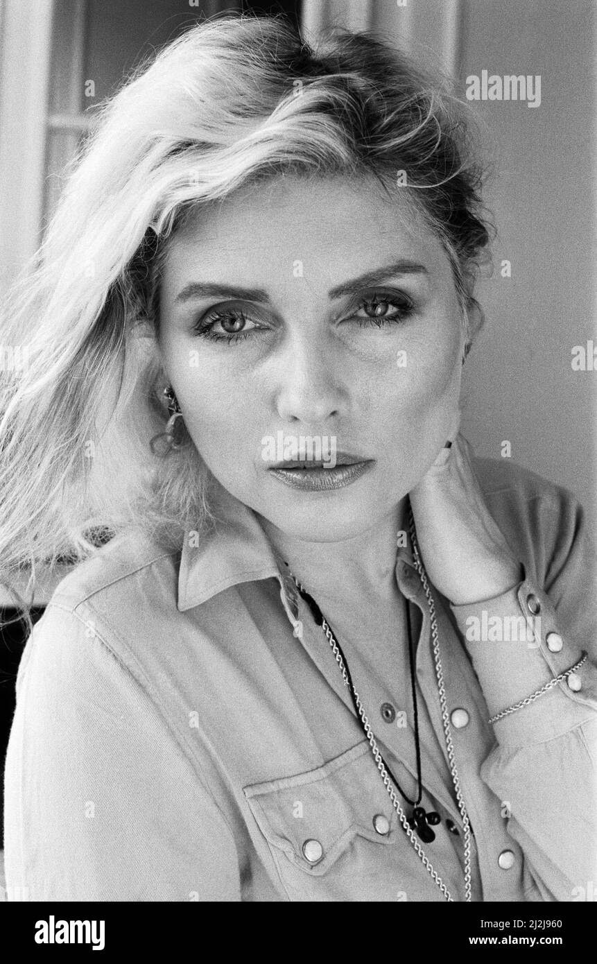 Portraits de la chanteuse Debbie Harry, 7th février 1987. Banque D'Images