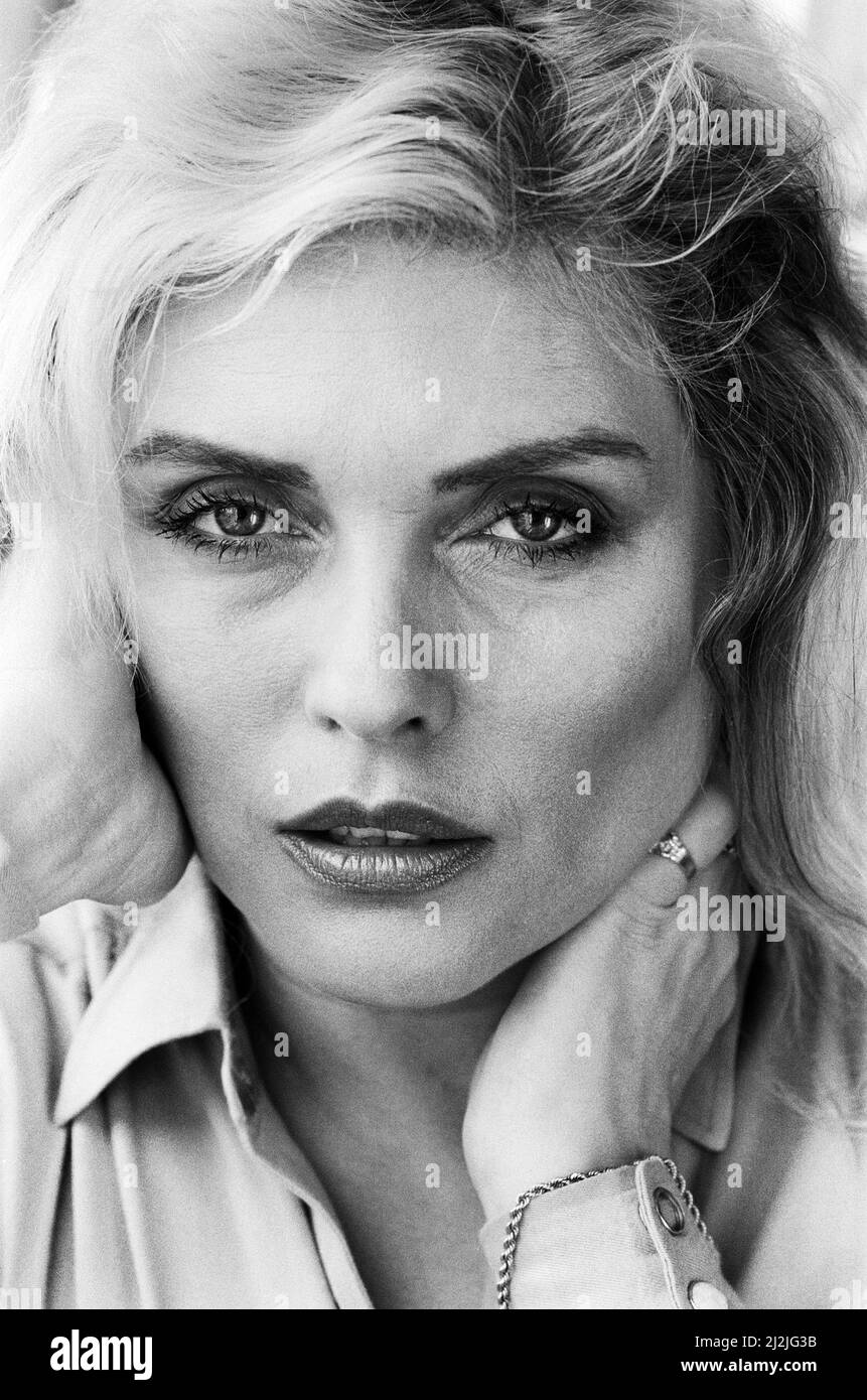 Portraits de la chanteuse Debbie Harry, 7th février 1987. Banque D'Images