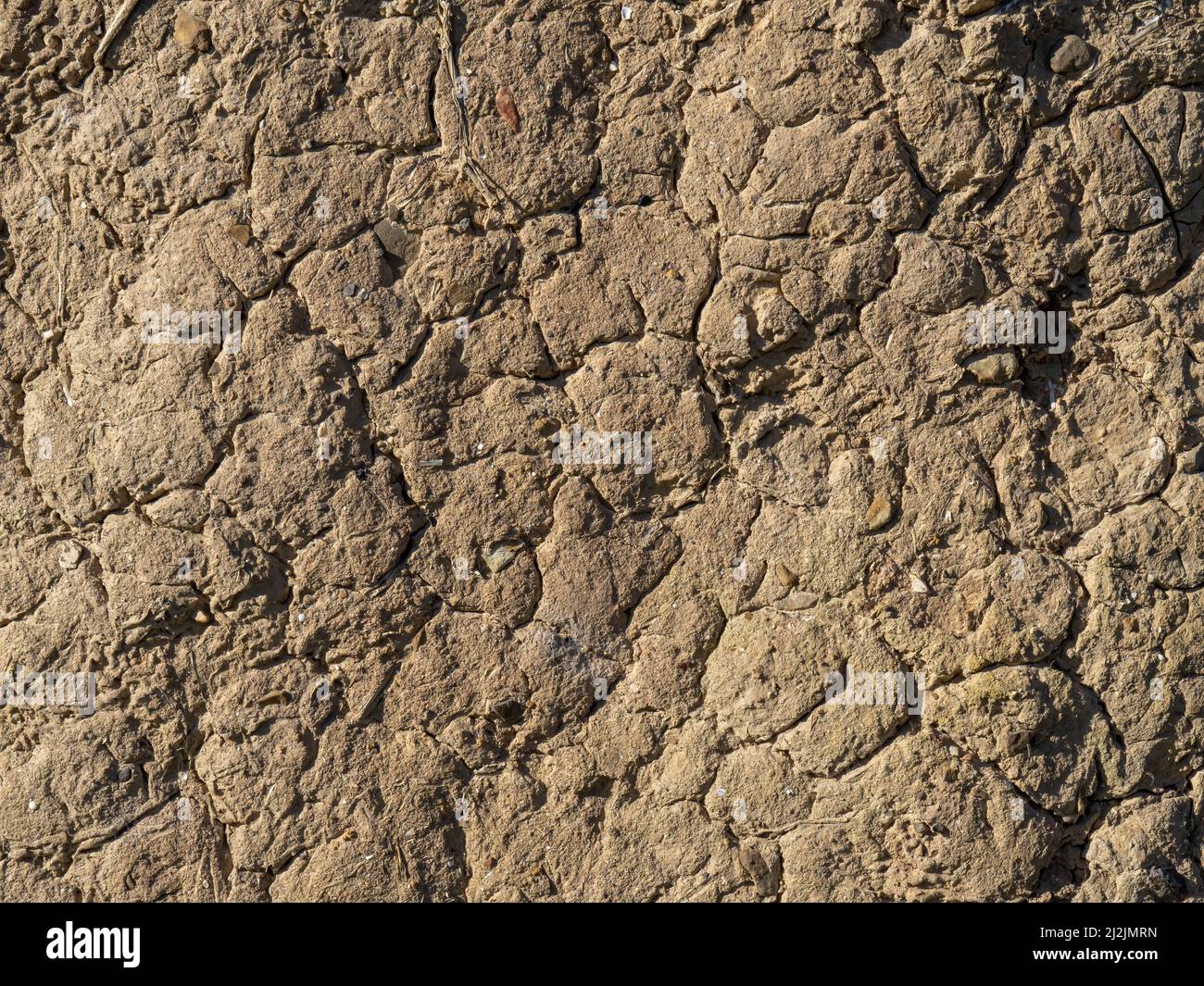 Détail mur de boue. Banque D'Images