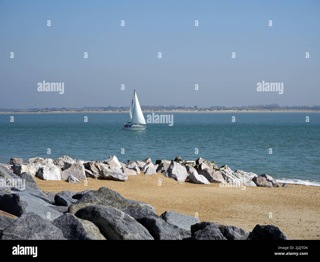Sandy point, Hayling Island, Hampshire, Angleterre, Royaume-Uni Banque D'Images Sandy point, Hayling Island, Hampshire, Angleterre, Royaume-Uni Banque D'Images