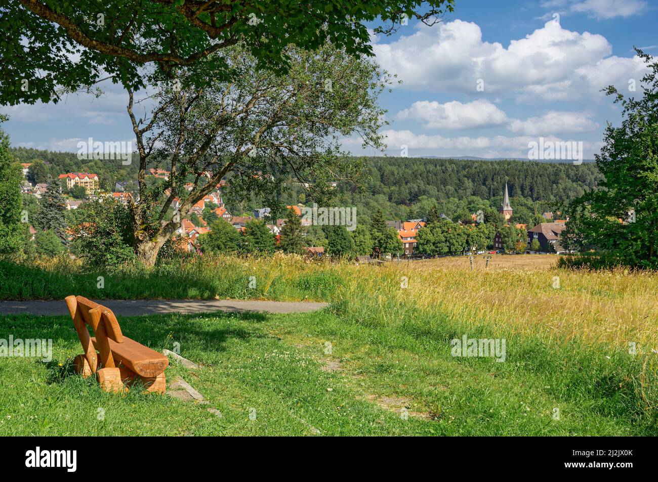 Village de Braunlage,montagne de Harz,Basse-Saxe,Allemagne Banque D'Images