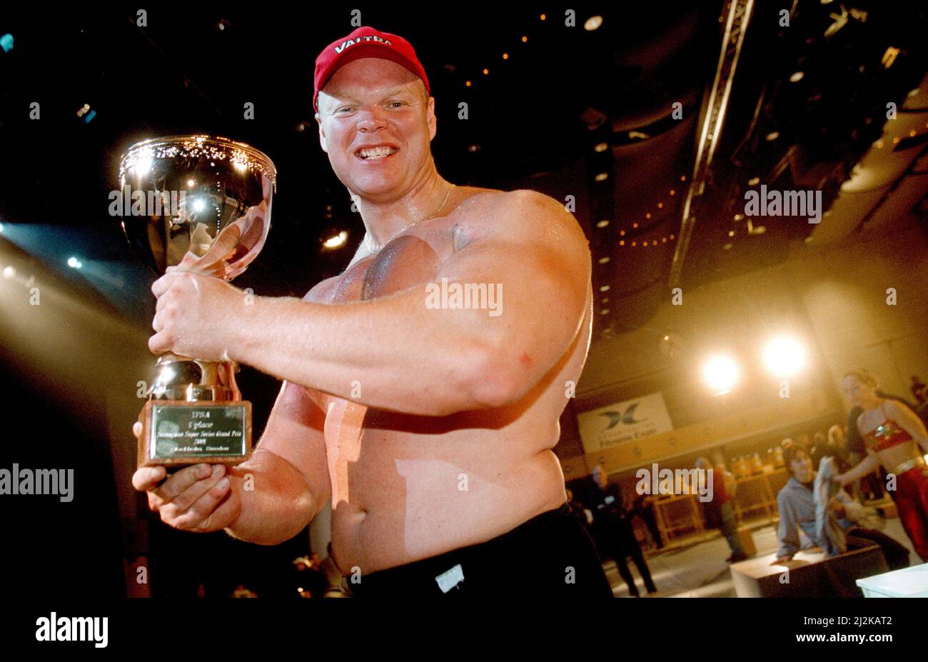 En vertu de sa victoire au Grand Prix de Suède, Magnus Samuelsson a remporté les Superseries de l'IFSA. Samuelsson a amassé le plus de points durant les Superseries d'une année. Banque D'Images En vertu de sa victoire au Grand Prix de Suède, Magnus Samuelsson a remporté les Superseries de l'IFSA. Samuelsson a amassé le plus de points durant les Superseries d'une année. Banque D'Images