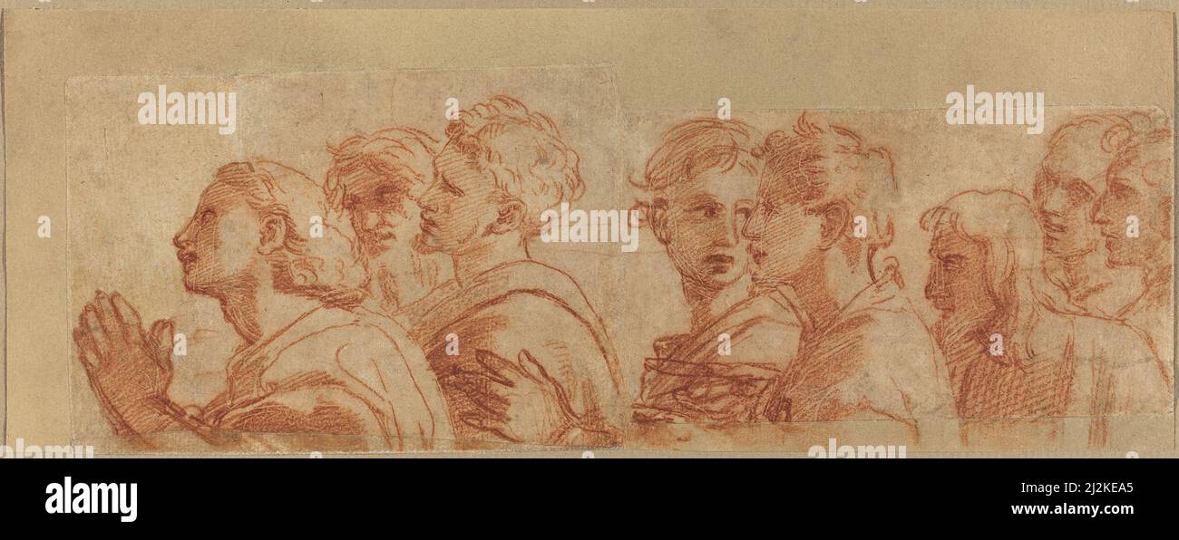 L'art antique de l'artiste italien Raphaël - huit Apôtres (c. 1514). Art de la haute Renaissance par Raffaello Sanzio da Urbino 1483 - 1520. Banque D'Images