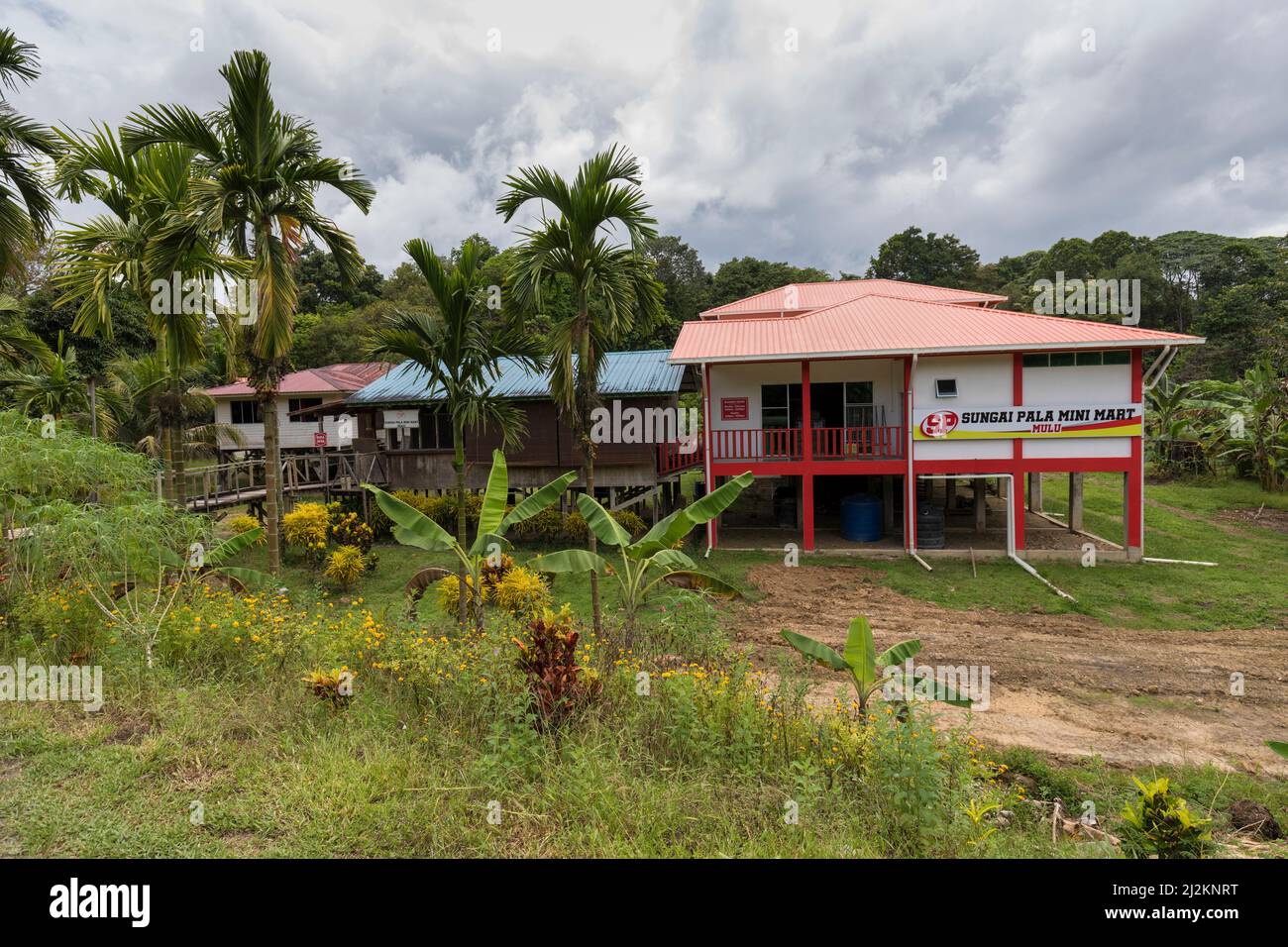 Mini Mart, Mulu, Malaisie Banque D'Images