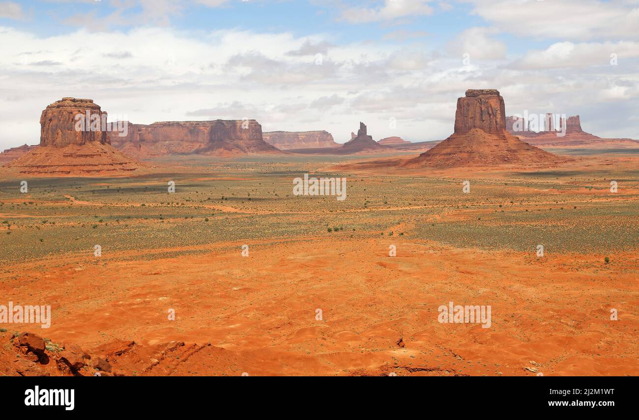 Vue depuis Artists point - Monument Valley - Utah, Arizona Banque D'Images