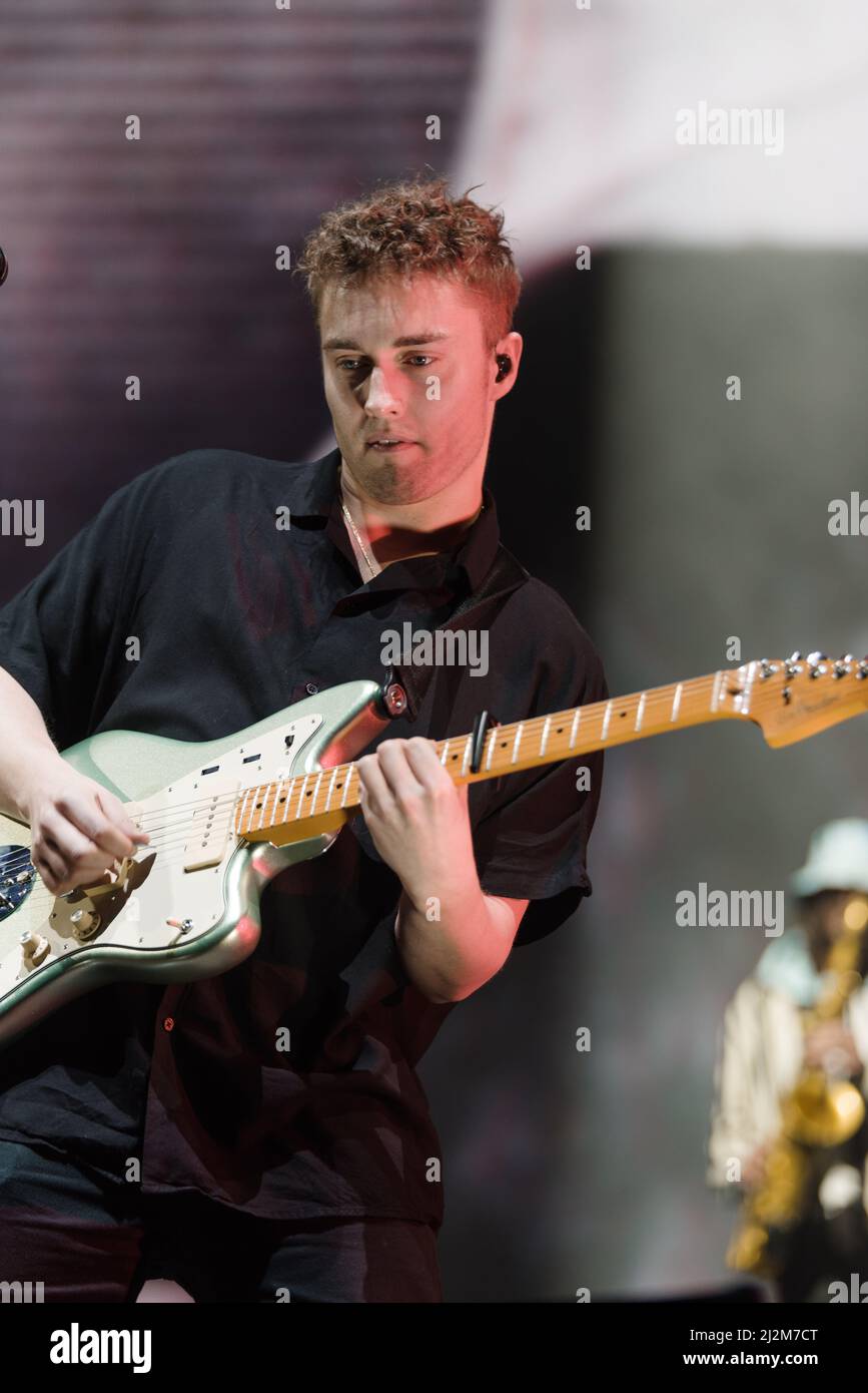 Londres, Royaume-Uni. 02nd avril 2022. Sam Fender jouant sa 2nd nuit à Wembley (Londres) le 2nd avril 2022 crédit: Nigel R Glasgow/Alay Live News Banque D'Images