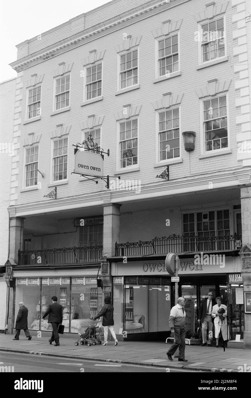 Owen Owen, grand magasin, Centre-ville de Chester, 8th février 1989. Banque D'Images