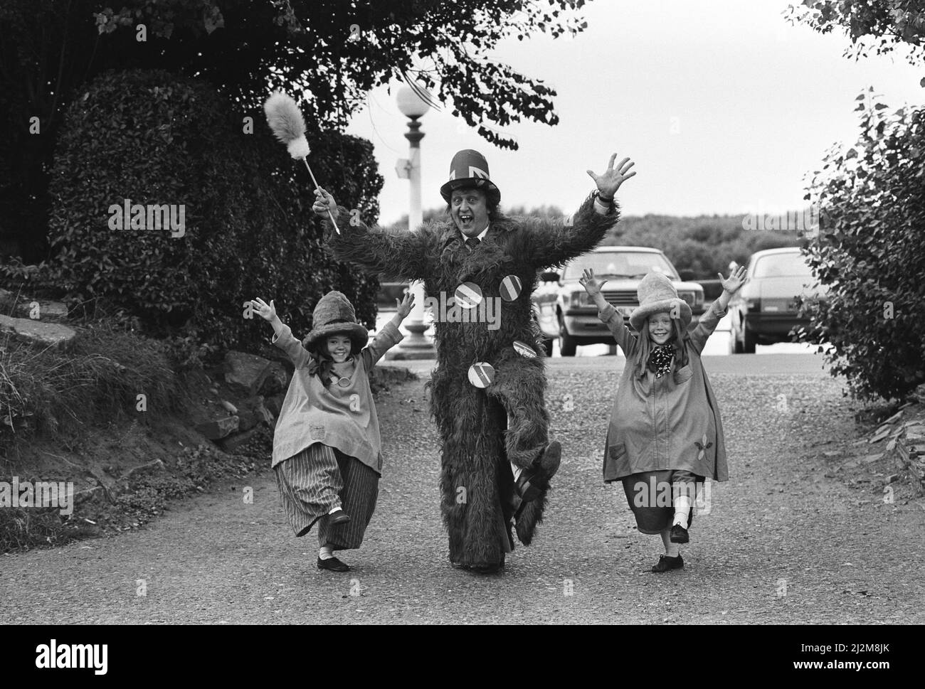 Ken Dodd au Southport Theatre. 3rd septembre 1989. Banque D'Images