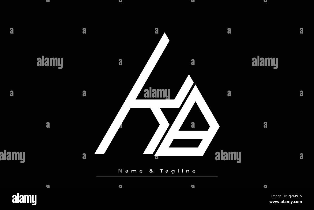 Lettres de l'alphabet initiales Monogram logo KB , BK Illustration de Vecteur