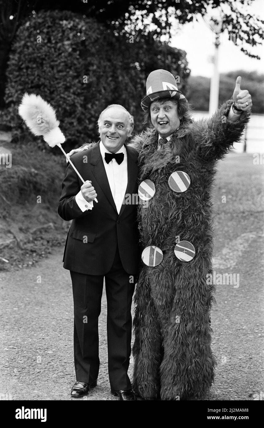 Ken Dodd au Southport Theatre. 3rd septembre 1989. Banque D'Images