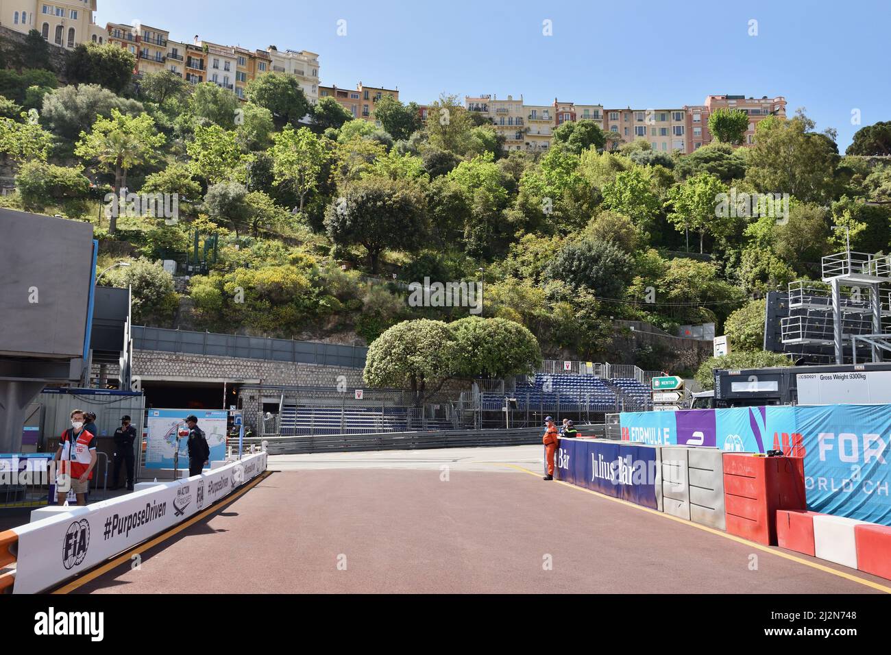 Angle de la piste de Monaco Banque D'Images