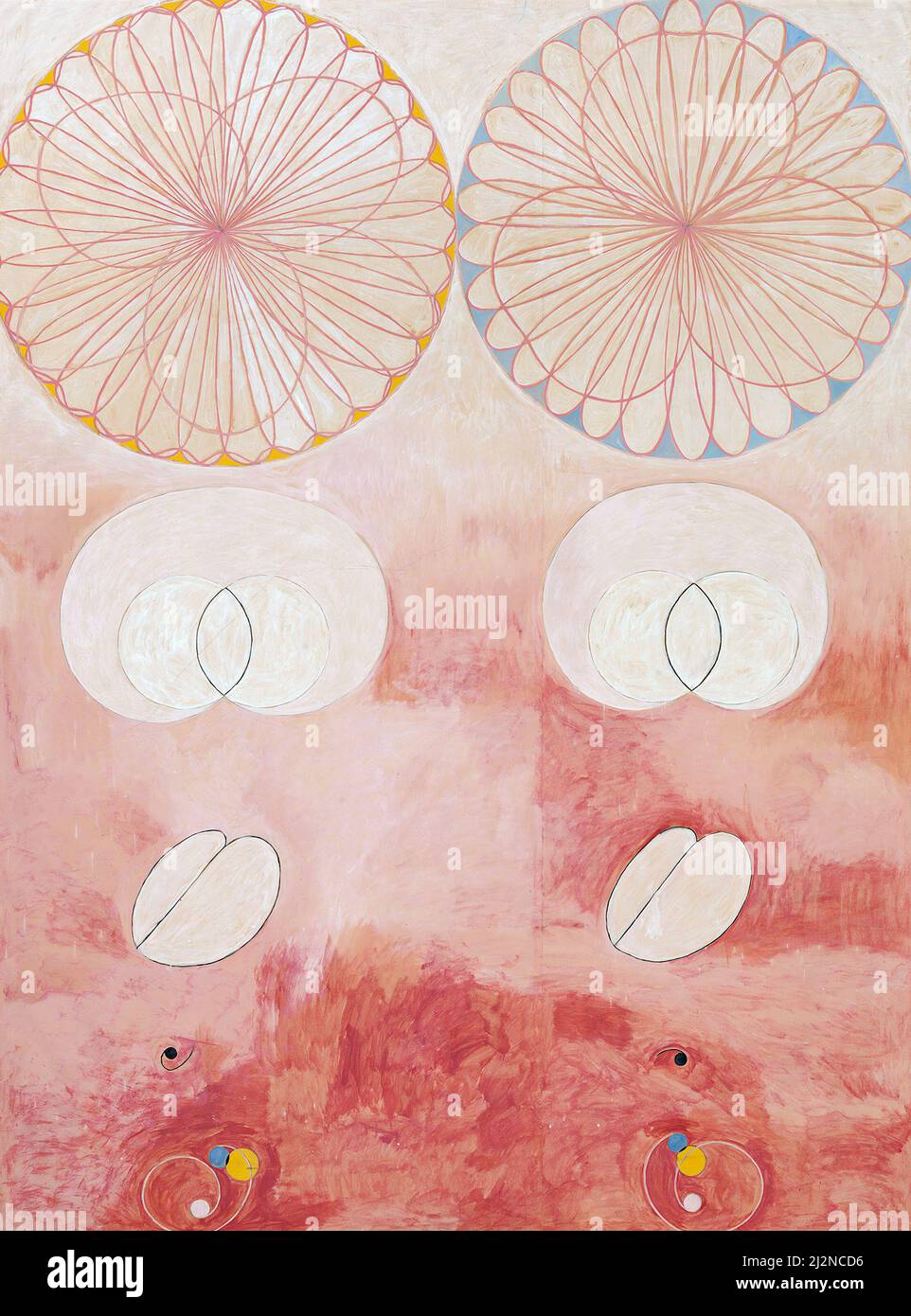 Art par Hilma af Klint, artiste suédois - le dix plus grand, n° 9, vieillesse (1907). Banque D'Images