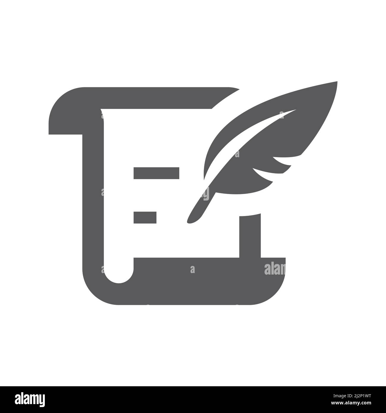 Icône vecteur noir de document et de remplissage. Symbole de papier et de plumes. Illustration de Vecteur