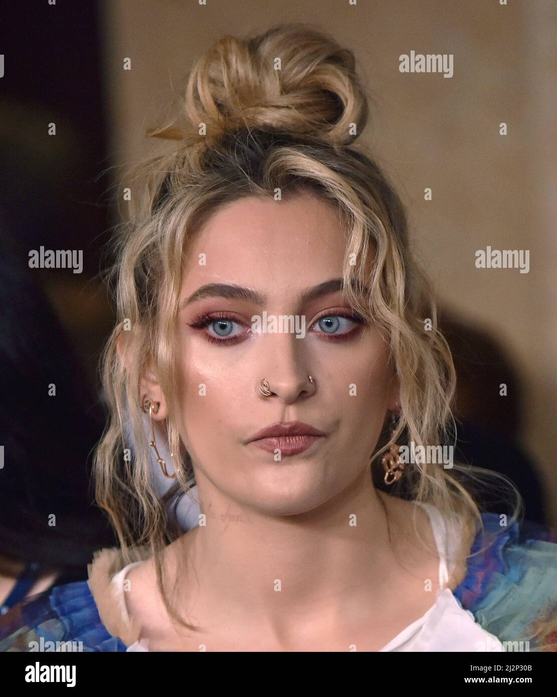 Beverly Hills, États-Unis. 2nd avril 2022. Paris Jackson arrive sur le tapis rouge pour les GLAAD Media Awards 33rd au Beverly Hilton à Beverly Hills, Californie, le samedi 2 avril 2022. Photo de Chris Chew/UPI crédit: UPI/Alay Live News Banque D'Images