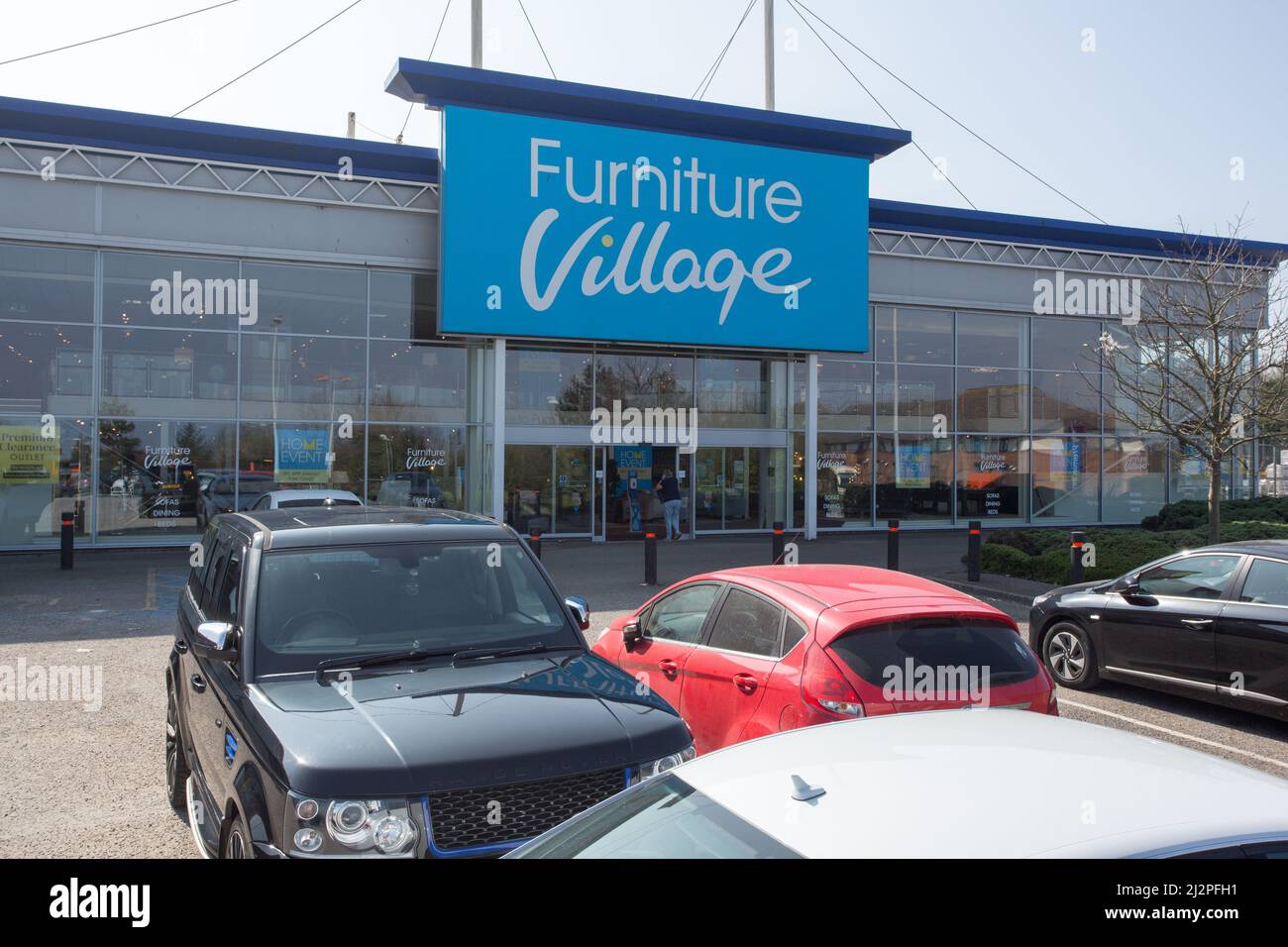 Magasin Furniture Village, Gillingham Banque D'Images