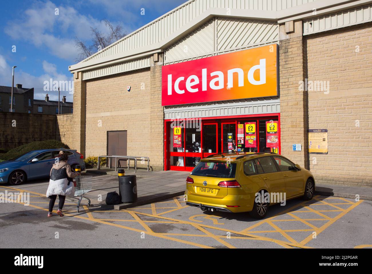 Crossley Retail Park, Halifax Banque D'Images