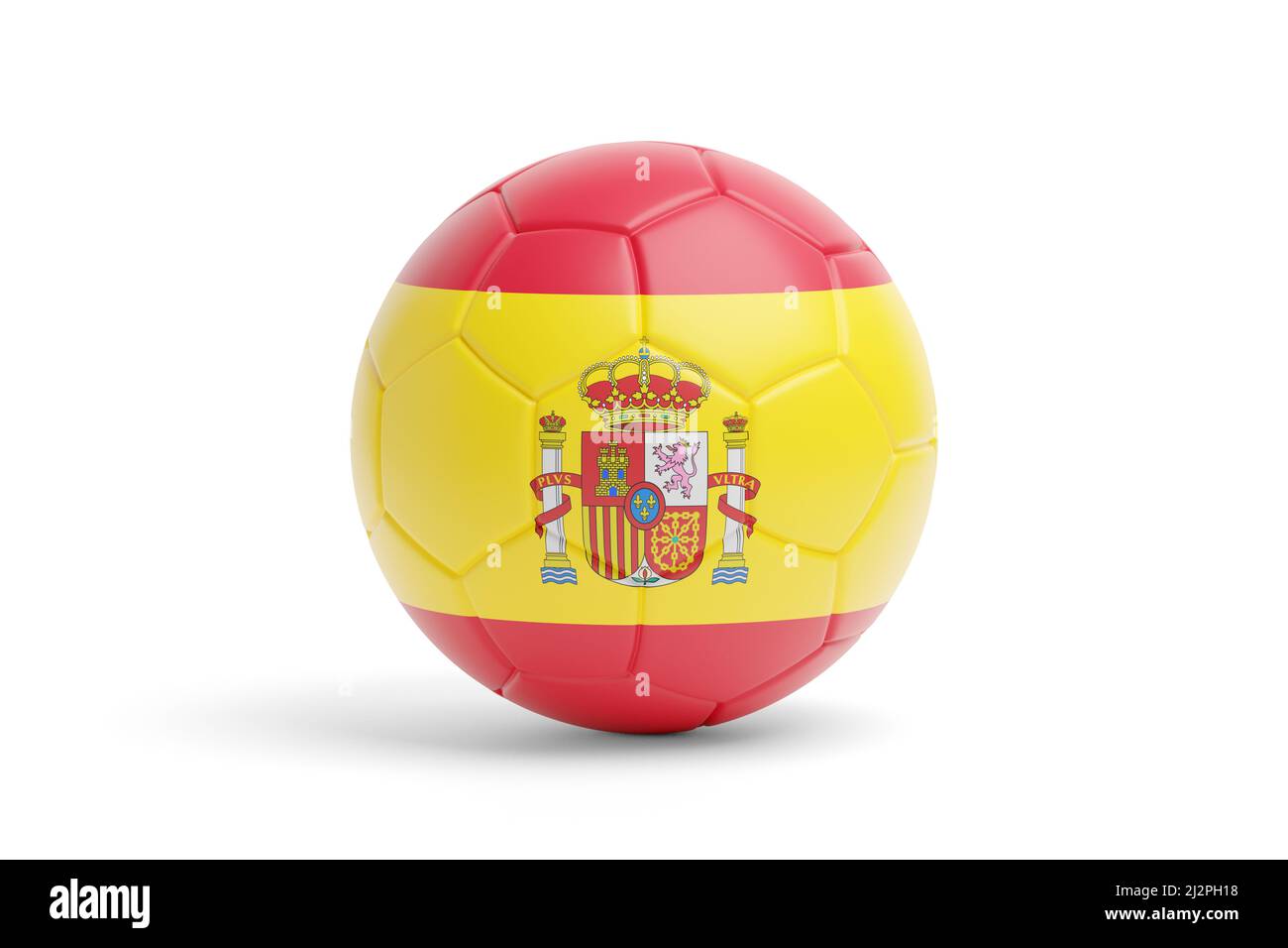 Ballon de football aux couleurs du drapeau espagnol. 3d illustration Photo  Stock - Alamy
