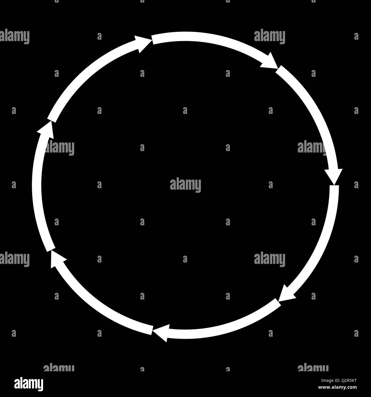 Circulaire, entourez les flèches comme abrogation, recyclage, icône de cycle, symbole. Illustration vectorielle, graphiques clip-art Illustration de Vecteur