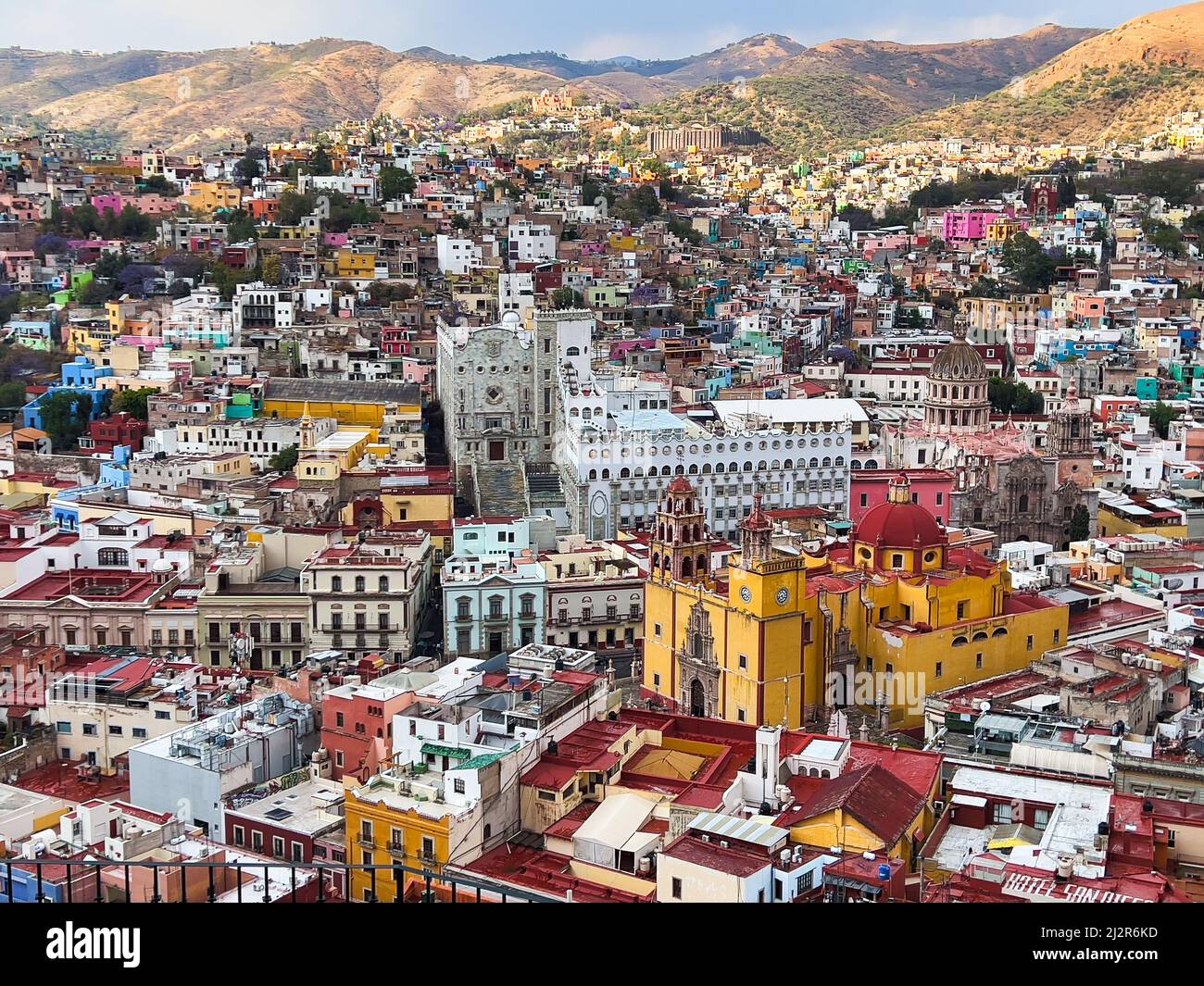 Guanajuato, Mexique, vue panoramique de la ville Banque D'Images