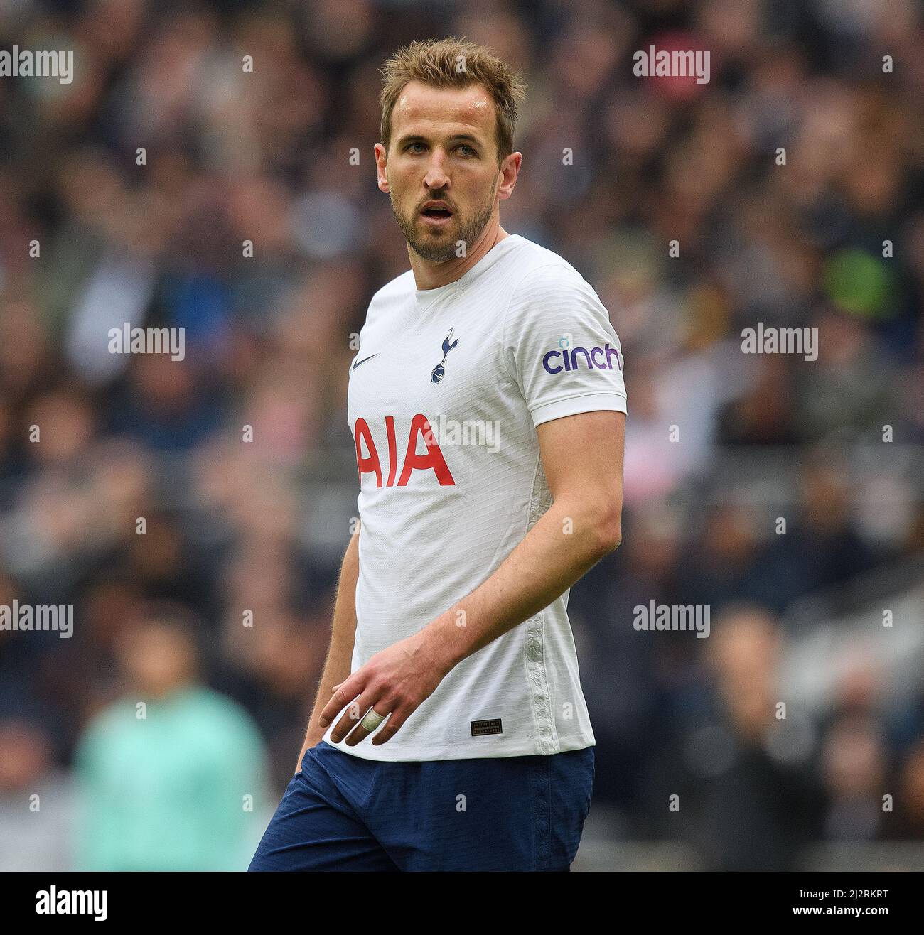 Londres, Royaume-Uni. 03rd avril 2022. 03 avril 2022 - Tottenham Hotspur contre Newcastle United - Premier League - Tottenham Hotspur Stadium Harry Kane pendant le match contre Newcastle Utd. Crédit photo : crédit: Mark pain/Alamy Live News Banque D'Images