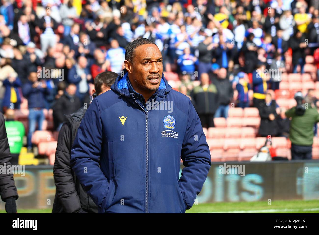 Oakwell, Barnsley, Angleterre 2nd avril 2022 Reading Manager Paul Ince - pendant le jeu Barnsley v Reading, Sky Bet EFL Championship 2021/22, à Oakwell Banque D'Images