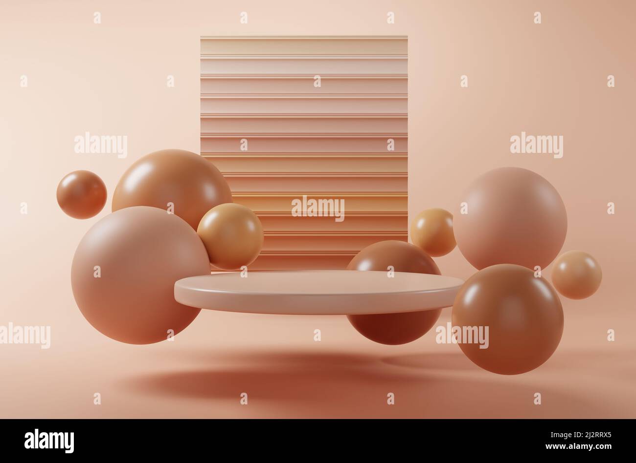 3D rendu. MOCAP pour la fondation . Publicité de produits de beauté. Nuances de cosmétiques de fondation pour la peau. 3d illustration Banque D'Images