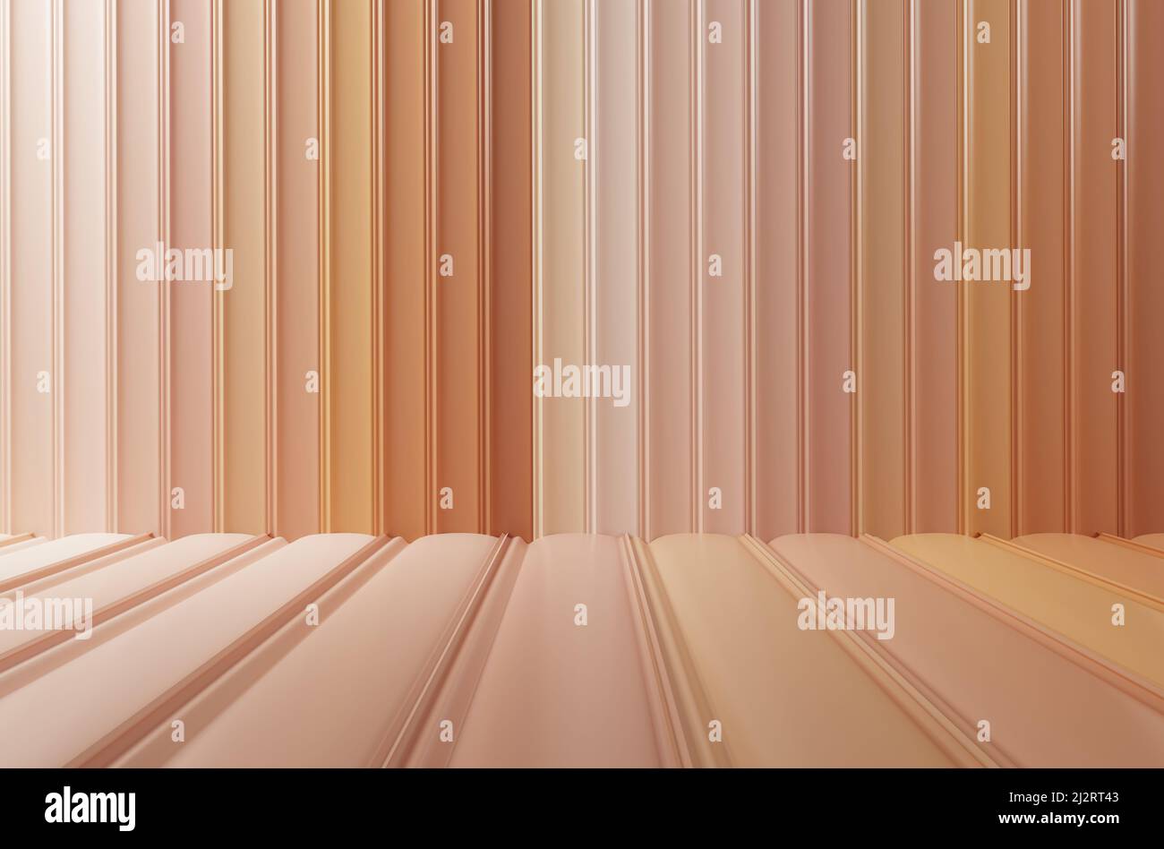 3D rendu. Arrière-plan abstrait des bandes d'échantillons de cosmétiques. Nuances de cosmétiques de fondation pour la peau. 3d illustration Banque D'Images