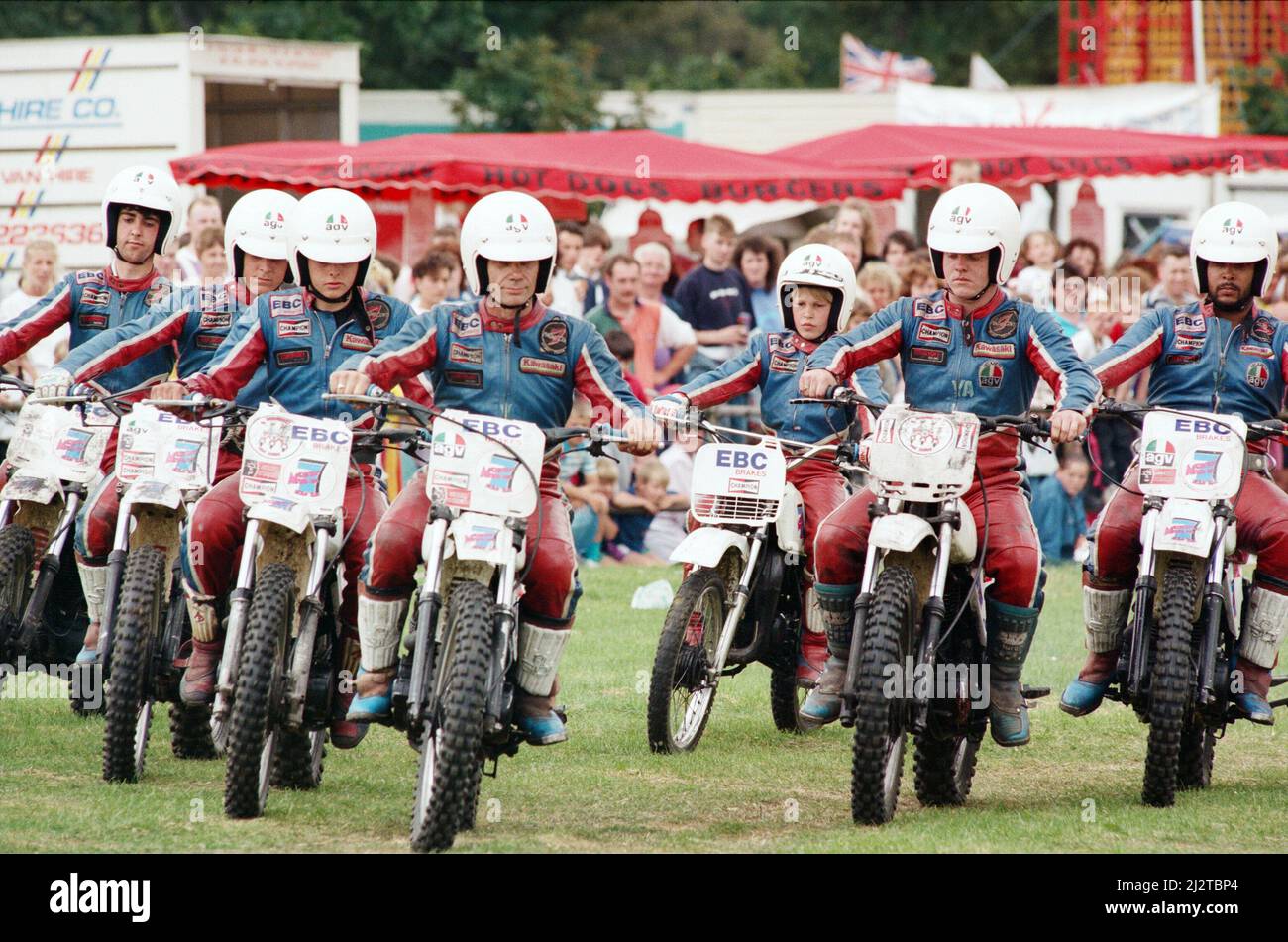 The British Steel Gala, Teesside, exposition de motos, 4th juillet 1993. Banque D'Images