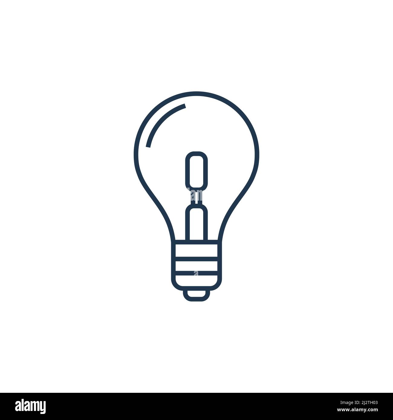 Icône DE ligne d'ampoule LED.Lampe torche LED vecteur économique idée logo  Image Vectorielle Stock - Alamy