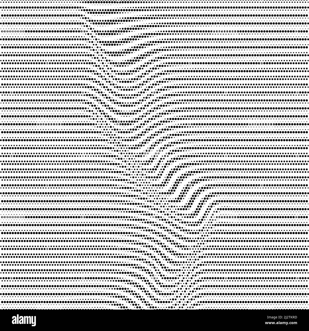 Motif demi-ton. Lignes déformées. Arrière-plan abstrait. Décoration noire et blanche. Illustration de Vecteur
