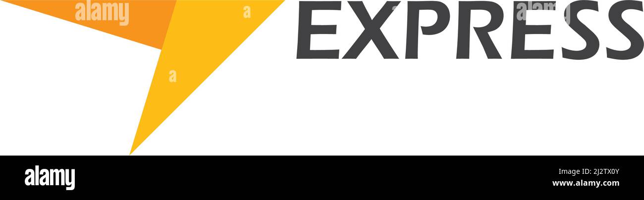 Modèle de vecteur d'illustration du logo Express Illustration de Vecteur