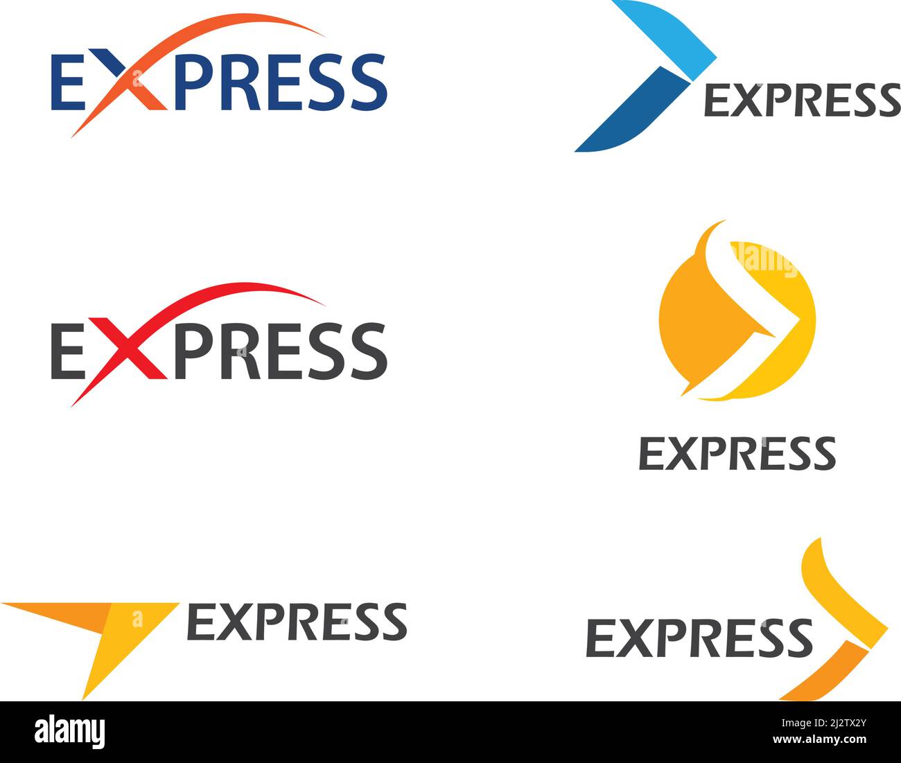 Modèle de vecteur d'illustration du logo Express Illustration de Vecteur