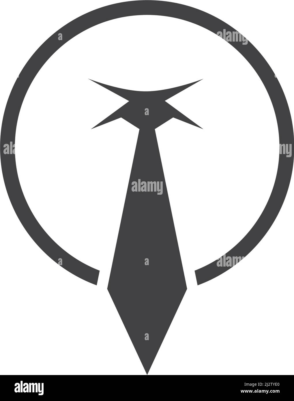 Modèle vectoriel d'illustration du logo TIE Illustration de Vecteur
