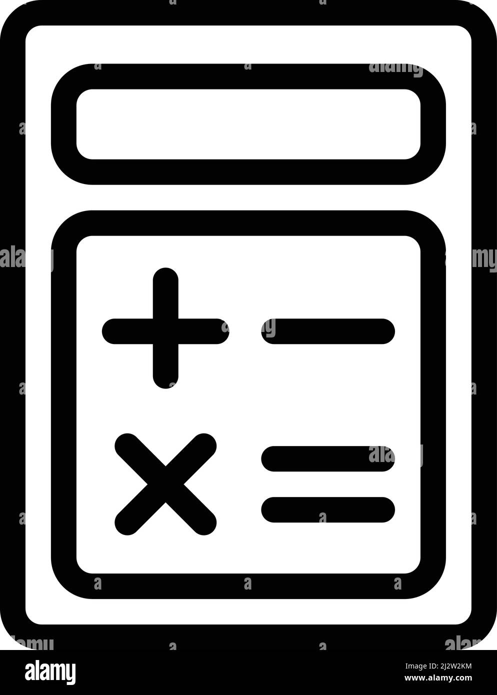 Illustration de la conception de l'icône du vecteur de la calculatrice Illustration de Vecteur