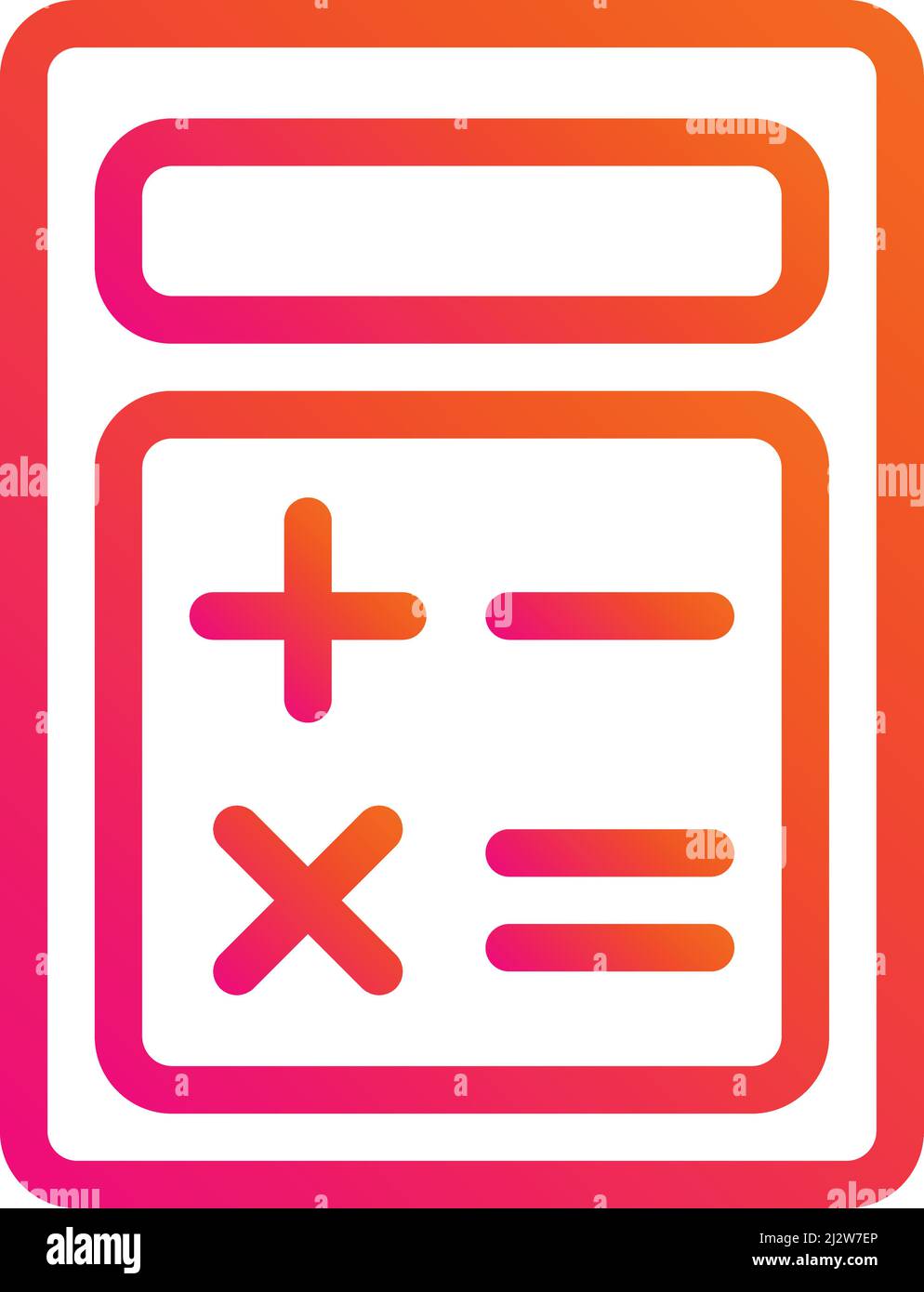 Illustration de la conception de l'icône du vecteur de la calculatrice Illustration de Vecteur