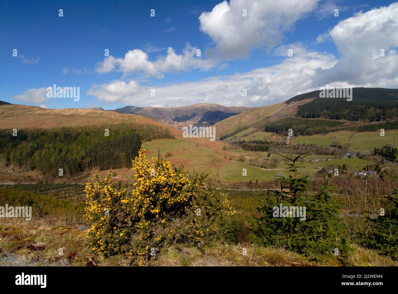 Vue depuis le sud de Cader/Cadair Idris Banque D'Images