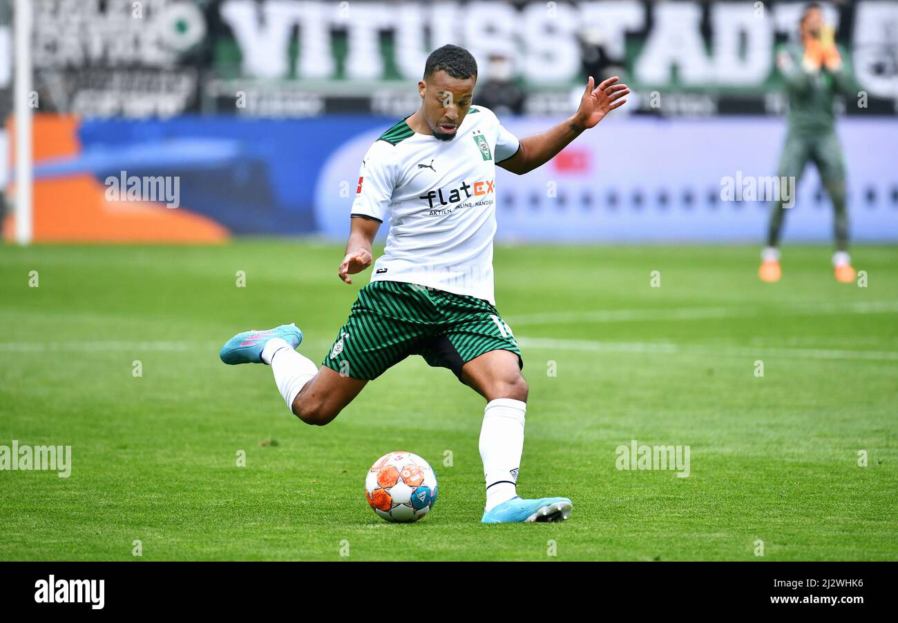 Bundesliga, Borussia Park Mönchengladbach: Borussia Mönchengladbach vs FSV Mainz 05; plaidoyer Alassane Banque D'Images
