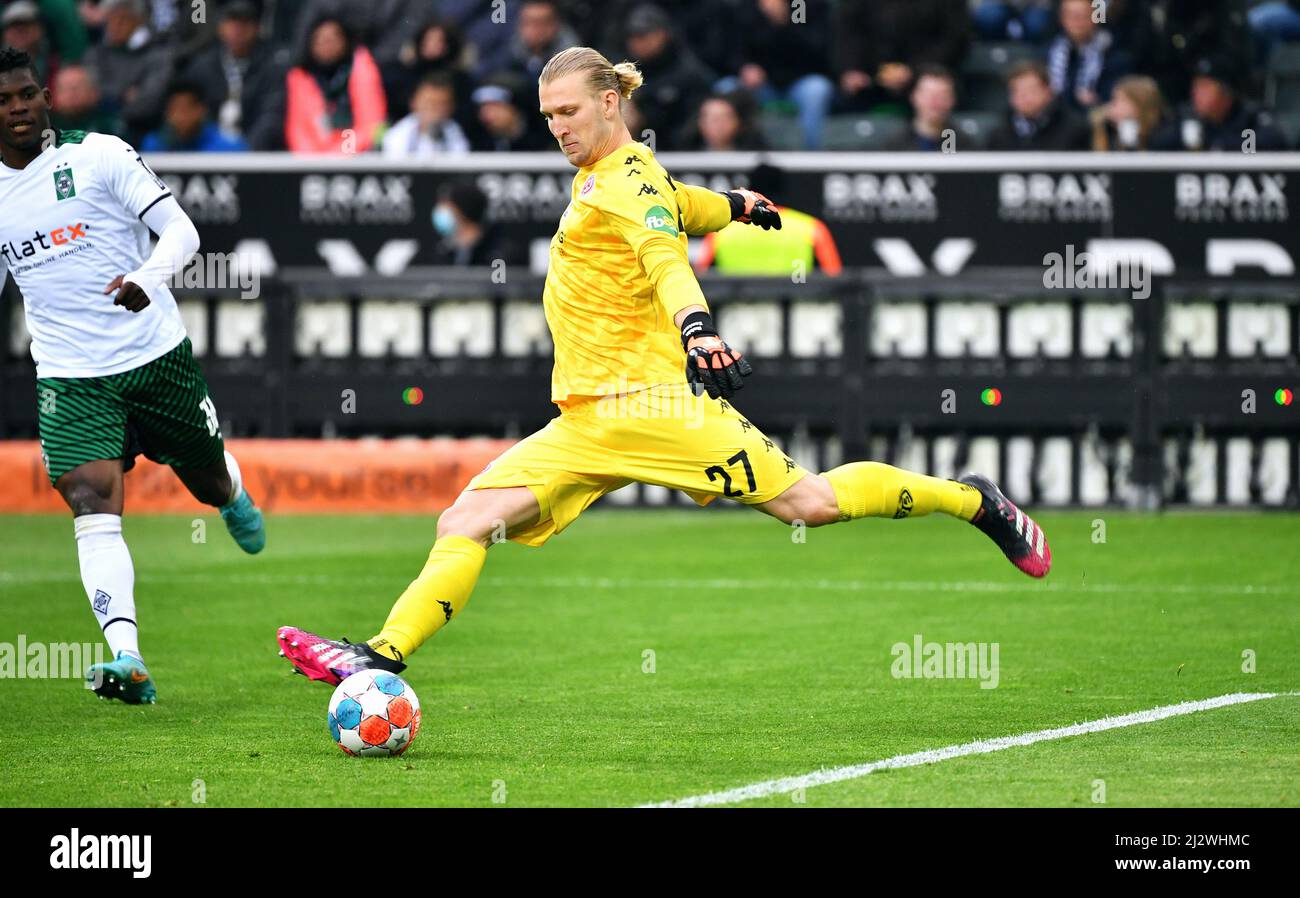 Bundesliga, Borussia Park Mönchengladbach: Borussia Mönchengladbach vs FSV Mainz 05; Robin Zentner Banque D'Images