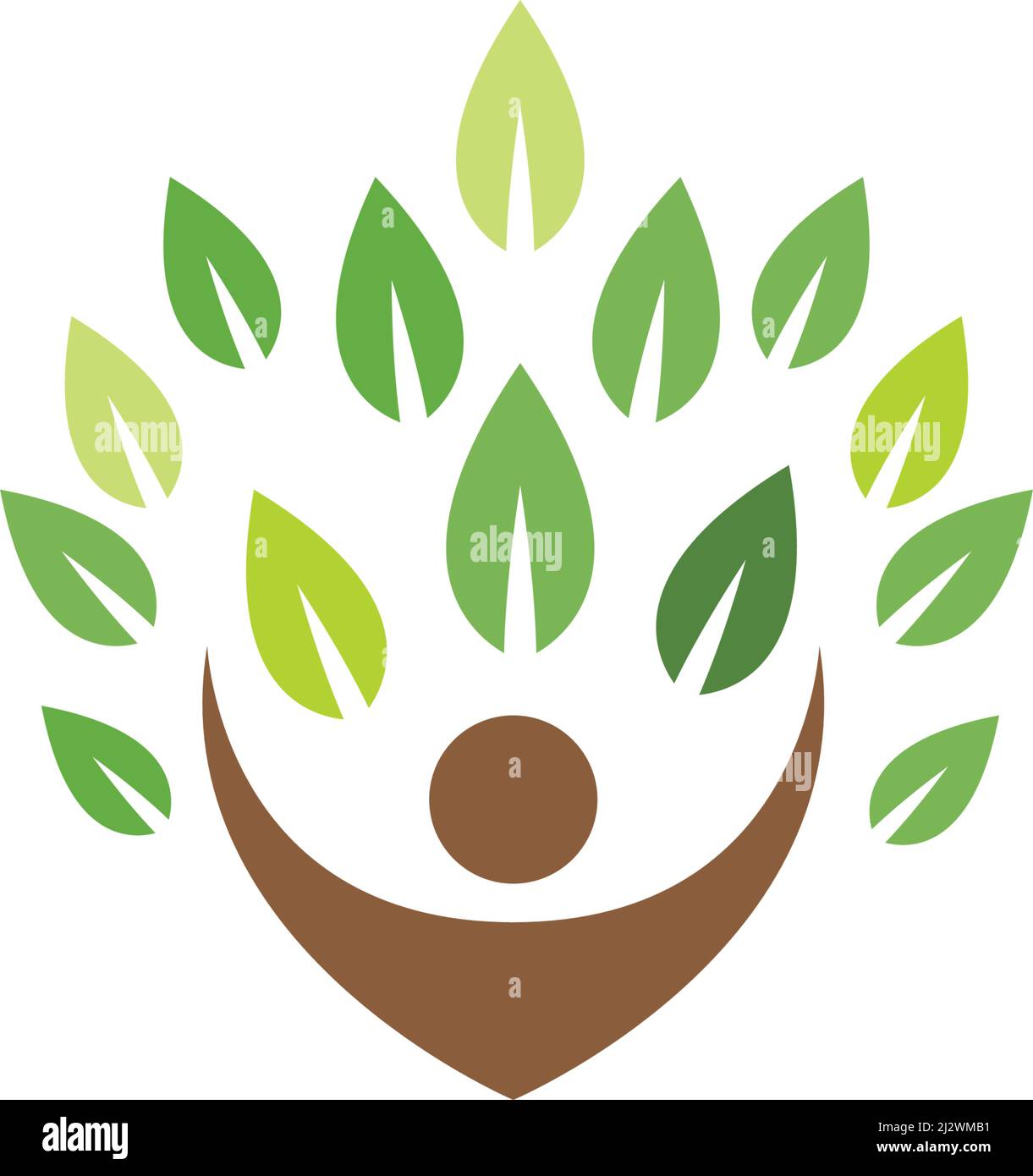 Icône de vecteur modèle de logo de personnes saines Illustration de Vecteur