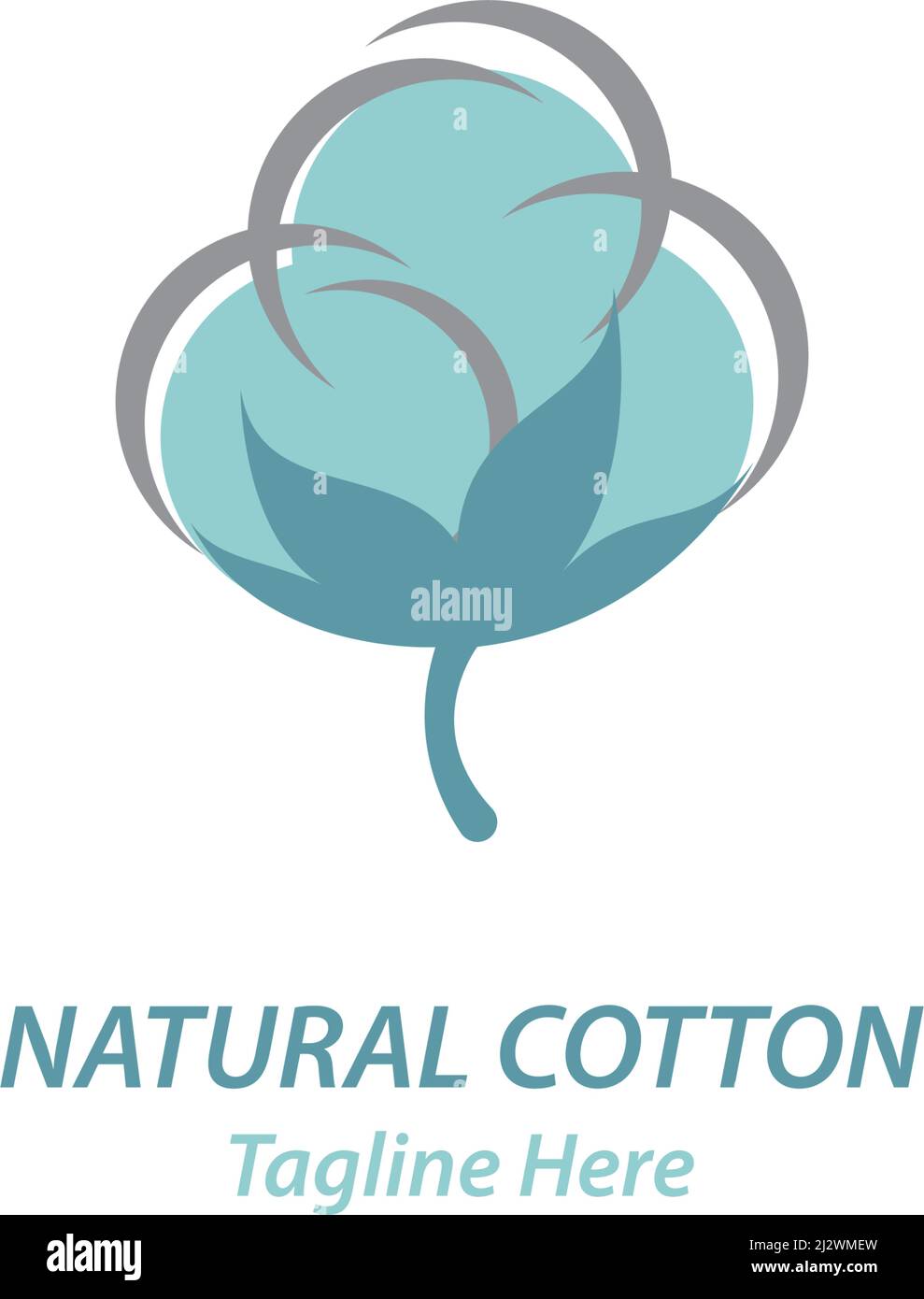 Motif vectoriel représentant le logo en coton Illustration de Vecteur