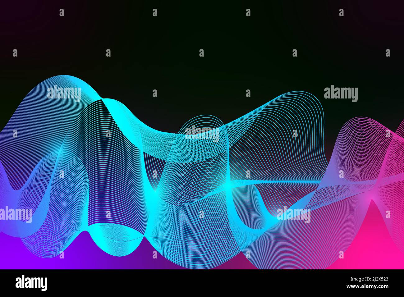 Arrière-plan abstrait ondulé et coloré. Effet dynamique. Modèle de conception moderne. Illustration vectorielle Illustration de Vecteur