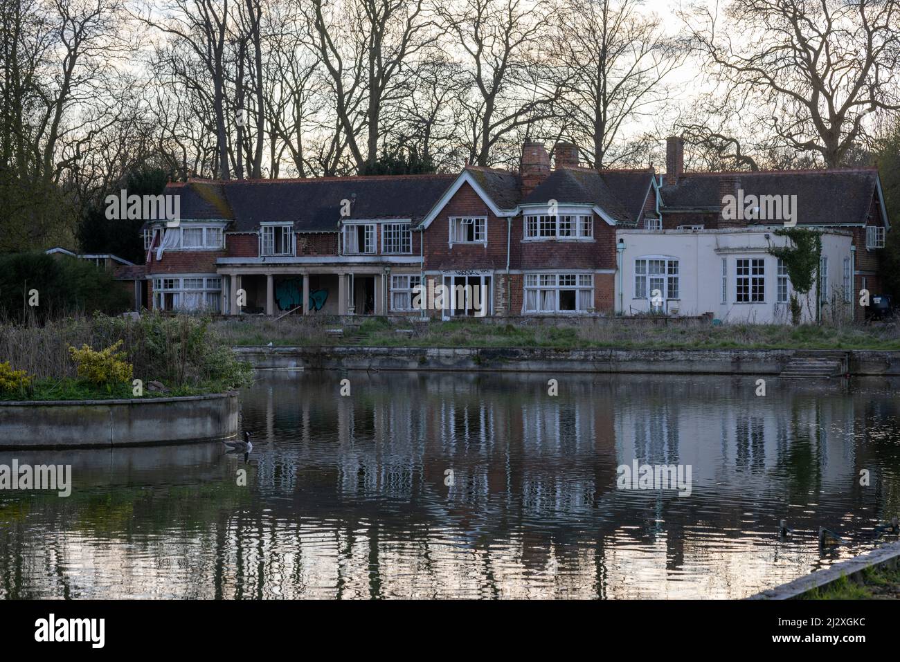 Maison de ferry abandonnée - wallingford Banque D'Images