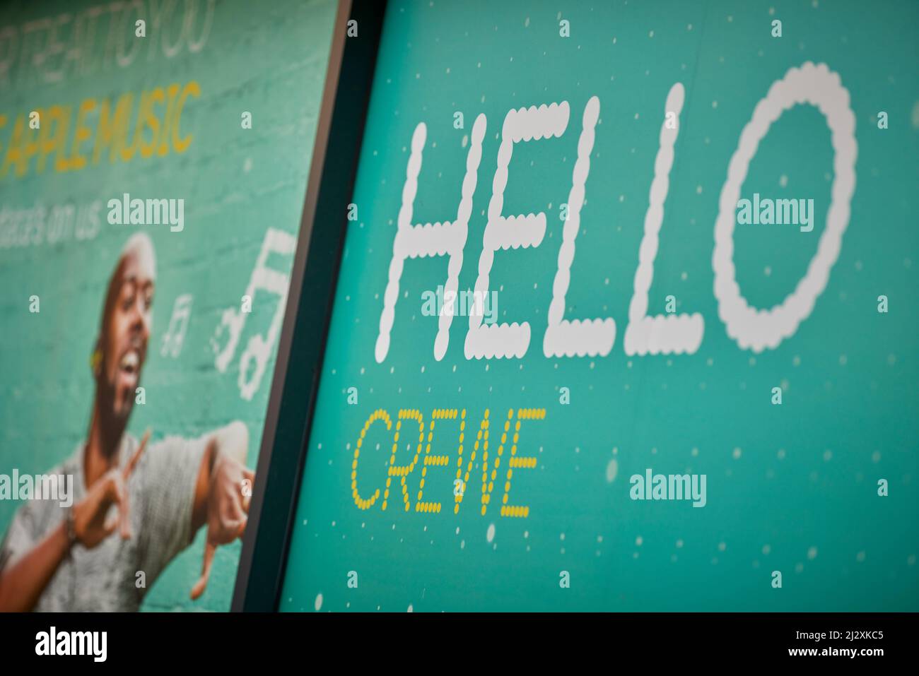 Crewe, Cheshire. Boutique Market Street Banque D'Images