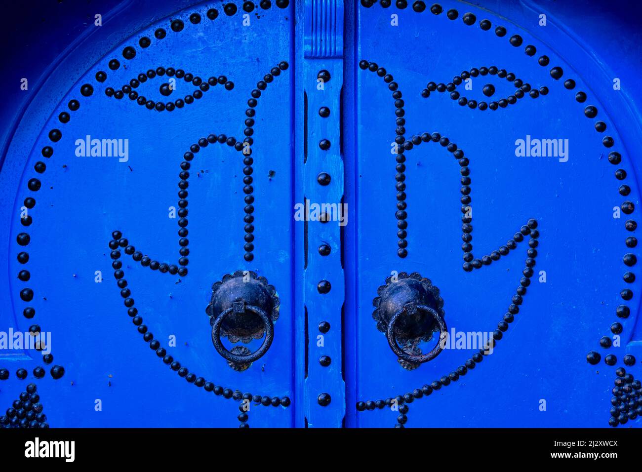 Tunisie, région de Tunis, dit Sidi Bou, porte traditionnelle Banque D'Images