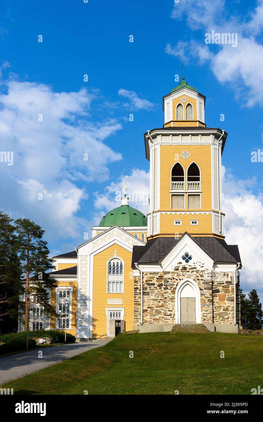 Kerimäki possède la plus grande église en bois du monde, Kerimäki, Savonlinna, Finlande Banque D'Images